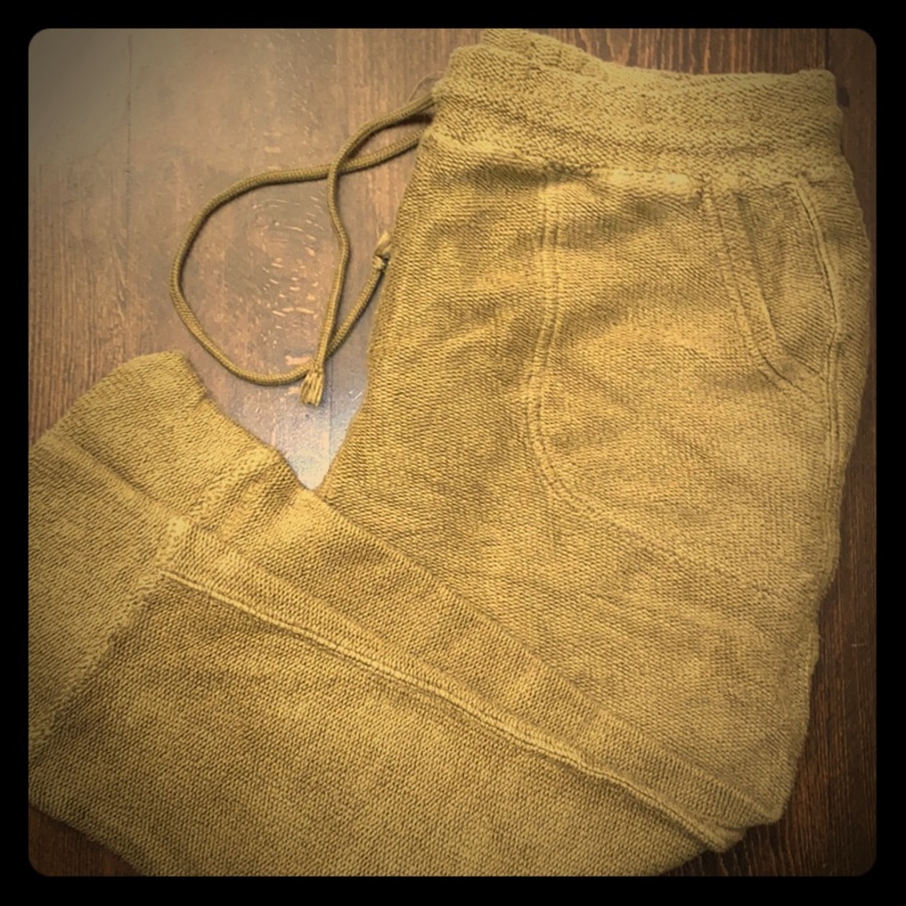 FREE PEOPLE Green sweatpants Womens Sz M